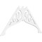 Ekena Millwork Pitch Carrillo Architectural Grade PVC Gable Pediment, 60"W x 35"H x 1"P (14/12) GPP060X035X100CRL - alternate 1